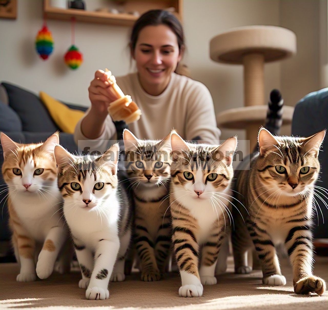 Pancing kucing ke tempat yang lebih sempit